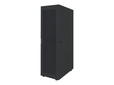 Intellinet Network Cabinet, Free Standing (Basic), 36U, Usable Depth 123 to 773mm/Width 503mm, Black, Flatpack, Max 600kg, Server Rack, IP20 rated, 19", Steel, Single-Point Door Lock, One Lock Per Side Panel, Three Year Warranty - Basic - Schrank Netzwerk