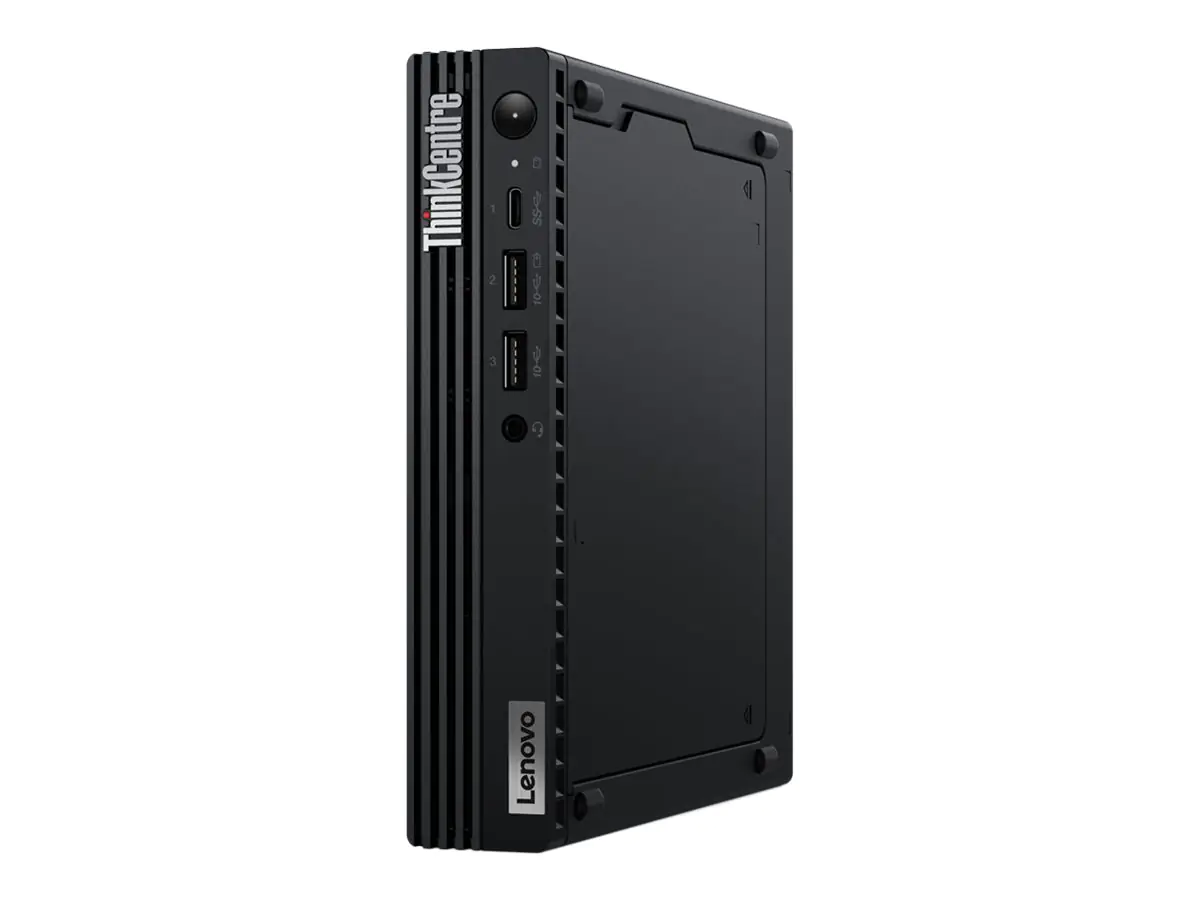 Lenovo ThinkCentre M70q Gen 3 11T3 - Mini - Core i5 12400T / 1.8 GHz - RAM 8 GB - SSD 256 GB - NVMe - UHD Graphics 730 - 1GbE, Bluetooth 5.2, Wi-Fi 6 - WLAN: 802.11a/b/g/n/ac/ax, Bluetooth 5.2 - Win 10 Pro 64-Bit (mit Win 11 Pro Lizenz) - Monitor: ke