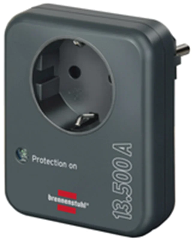 Brennenstuhl 1506996, 1 AC-Ausgänge, 230 V, 3500 W, 13,5 A, Anthrazit, IP20