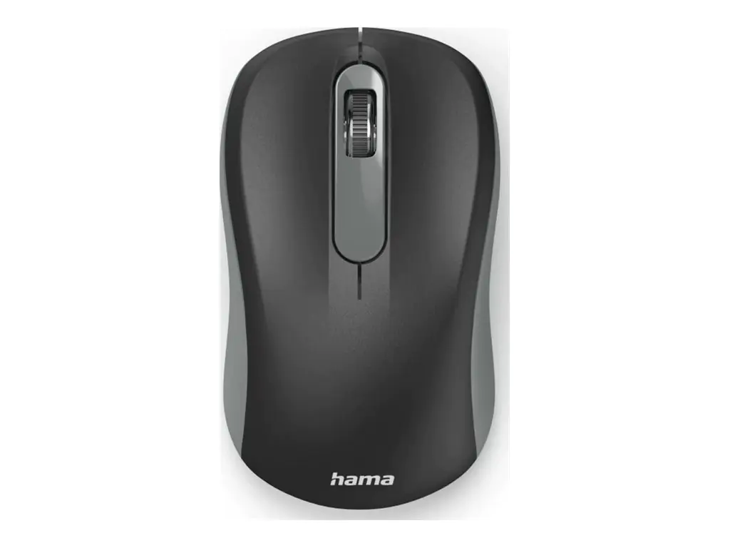 Hama AMW-200 - Maus - anthrazit/schwarz - rechts- und linkshändig - optisch - 3 Tasten - kabellos - 2.4 GHz - kabelloser Empfänger (USB) 00134960