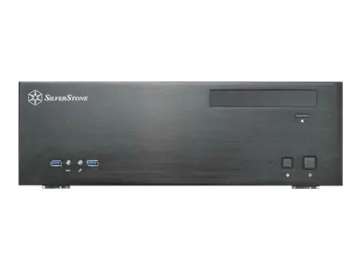 SilverStone Grandia GD04 - Tower - micro ATX - keine Spannungsversorgung (ATX / PS/2) - Schwarz - USB/Audio