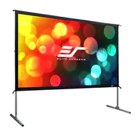 Elite Screens Yard Master 2, Manuell, 4,57 m (180"), 3,99 m, 2,24 m, 16:9, Silber, Weiß OMS180H2