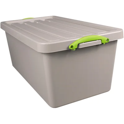 Really Useful Box Aufbewahrungsbox Recycling 44 x 33,5 x 82 cm (B x H x T) 82l Polypropylen, 100 % recycelt taubengrau Really Useful Box Aufbewahrungsbox Recycling 44 x 33,5 x 82 cm (B x H x T) 82l Polypropylen, 100 % recycelt taubengrau