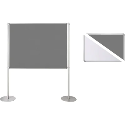 Ultradex Stellwand 749328 200x120cm Filz/Whiteboard Tellerfuß ws/gr Ultradex Stellwand 749328 200x120cm Filz/Whiteboard Tellerfuß ws/gr