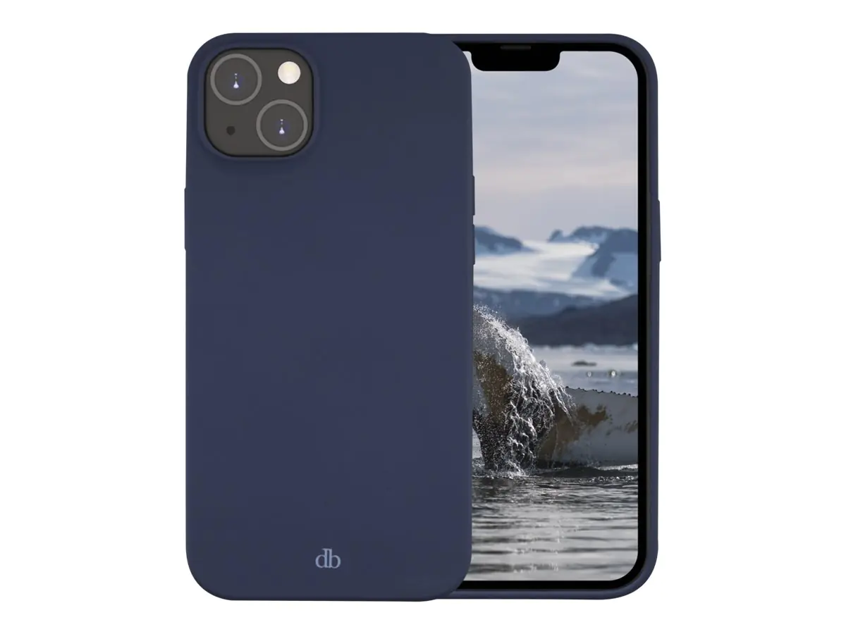 dbramante1928 Greenland - Hintere Abdeckung für Mobiltelefon - 100 % recycelter Kunststoff - Pazifikblau - für Apple iPhone 14 Plus