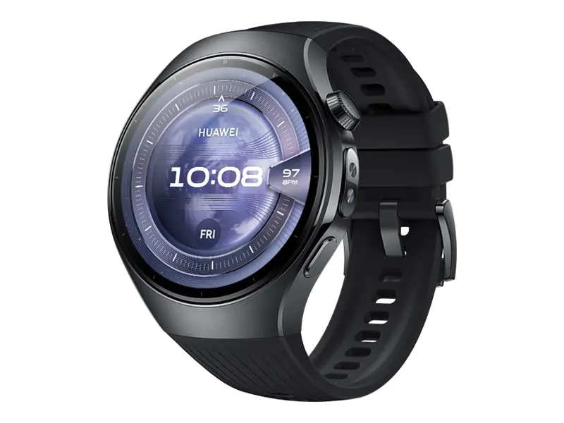 Huawei Watch 5 - 46 mm - 316L stainless steel - intelligente Uhr mit Riemen - Flouroelastomer -