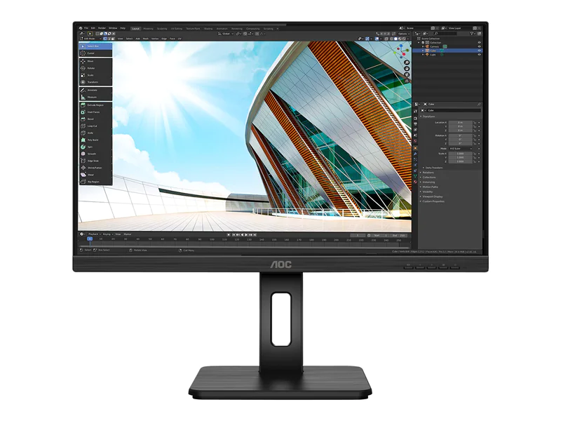 AOC U27P2CA - LED-Monitor - 68.6 cm (27") - 3840 x 2160 4K @ 60 Hz - IPS - 350 cd/m² - 4 ms - 2xHDMI, DisplayPort, USB-C AOC U27P2CA - LED-Monitor - 68.6 cm (27") - 3840 x 2160 4K @ 60 Hz - IPS - 350 cd/m² - 4 ms - 2xHDMI, DisplayPort, USB-C