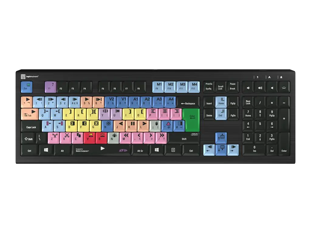 Logickeyboard Avid Media Composer Astra 2 - Tastatur LKB-MCOM4-A2PC-UK