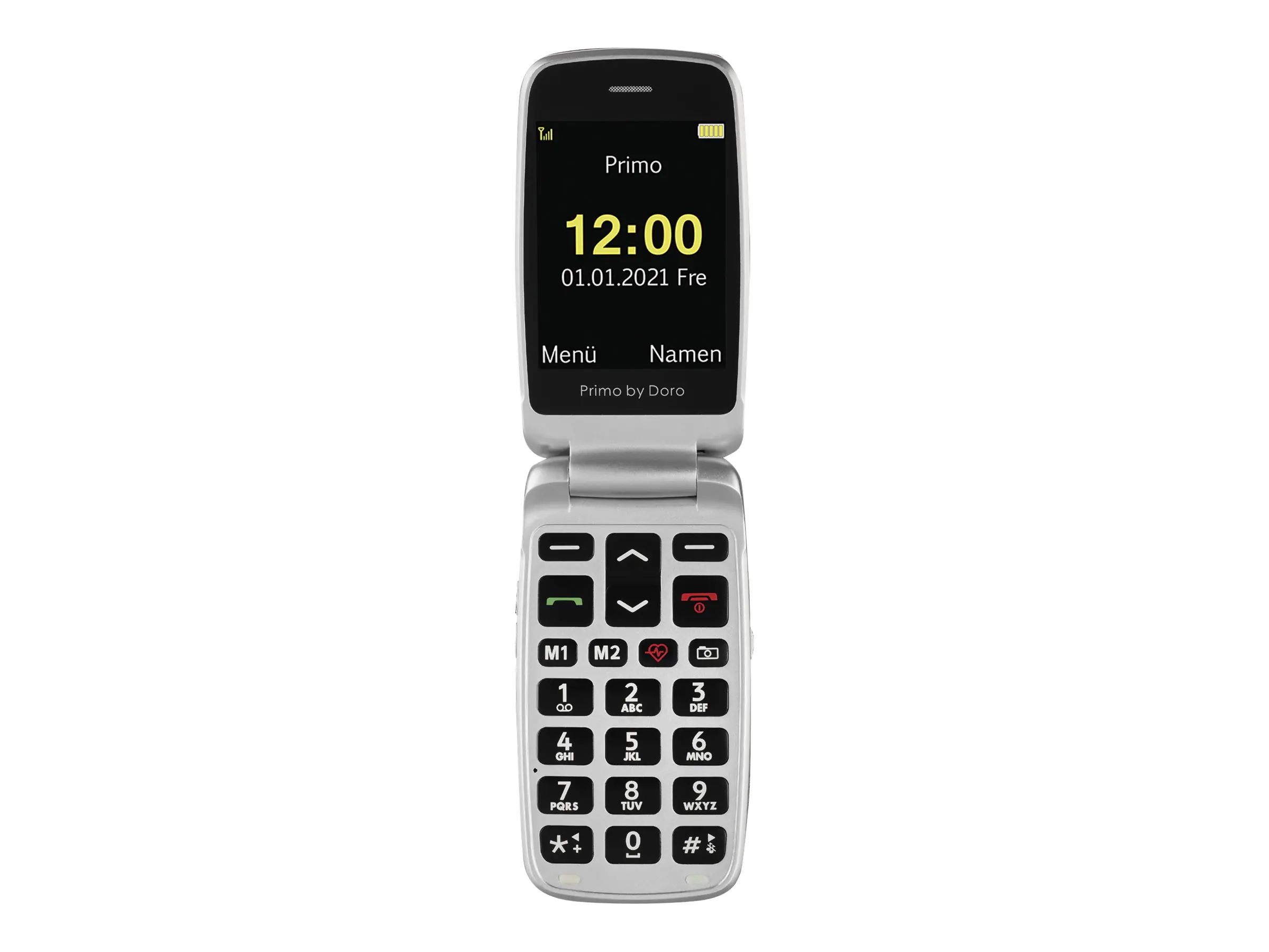 DORO Primo 418 - Feature phone - microSD slot - LCD-Anzeige - 320 x 240 Pixel - rear camera 3 MP - Graphite