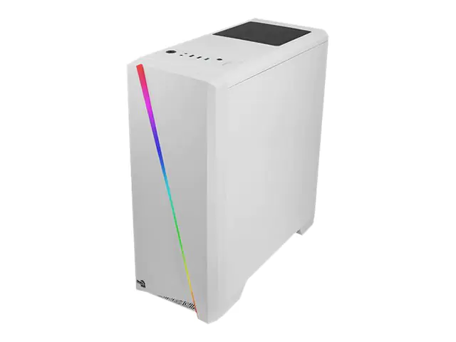 AeroCool PGS V Series Cylon - Tower - ATX - Seitenteil mit Fenster (Acryl) - keine Spannungsversorgung (ATX) - weiß - USB/Audio