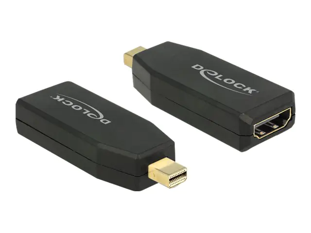 Delock - Videoadapter - Mini DisplayPort männlich zu HDMI weiblich - Schwarz - 4K Unterstützung