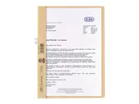 ELBA Klemmmappe 400001022 DIN A4 10Blatt Karton chamois