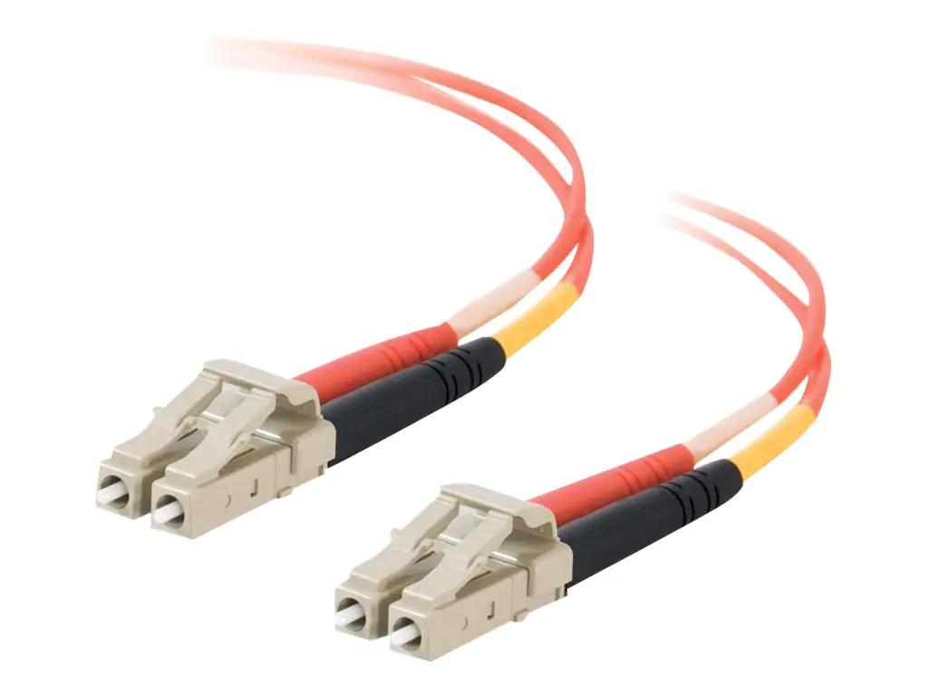 C2G LC-LC 50/125 OM2 Duplex Multimode PVC Fiber Optic Cable (LSZH) - Netzwerkkabel - LC Multi-Mode (M) zu LC Multi-Mode (M) - 20 m - Glasfaser - Duplex - 50/125 Mikrometer - OM2 - halogenfrei - orange