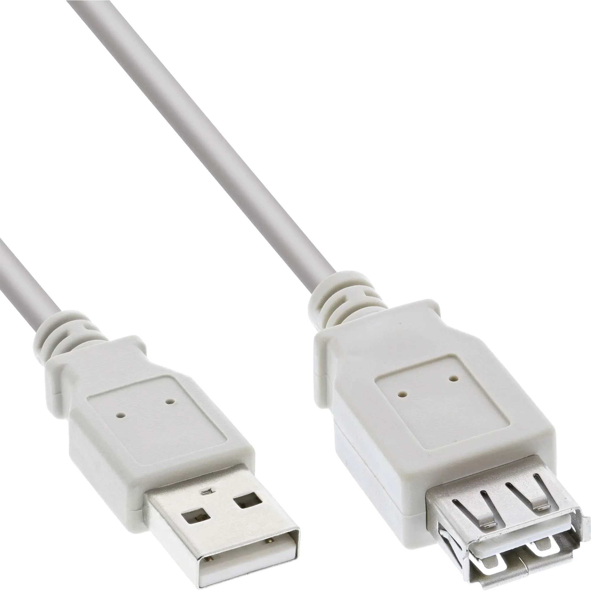 InLine - USB-Verlängerungskabel - USB (M) zu USB (W) - 3 m - beige