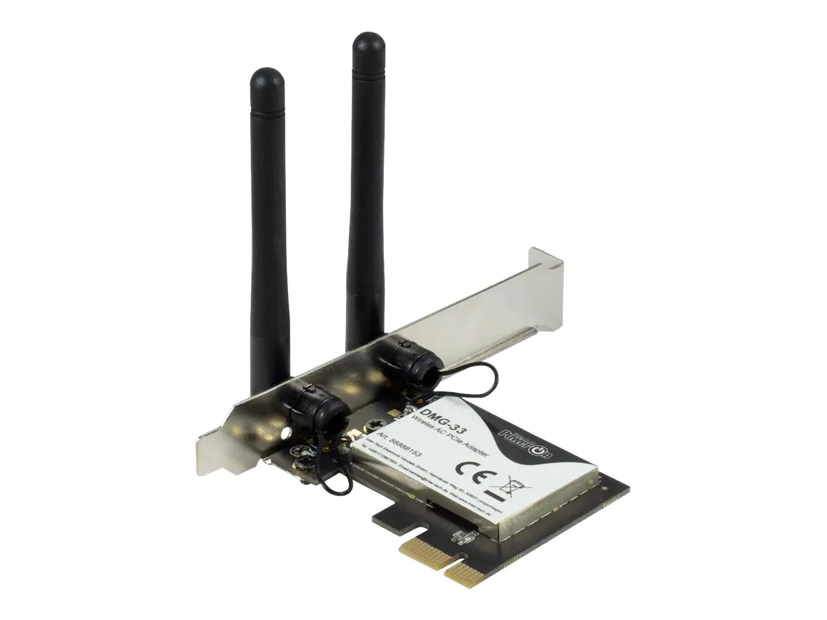 Inter-Tech DMG-33 - Netzwerkadapter - PCIe - Wi-Fi 5