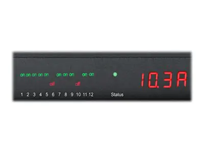 Gude Expert Power Control 8041-1 - Stromverteilungseinheit (Rack - einbaufähig) - Wechselstrom 230 V - Ethernet 10/100, RS-232 - Eingabe, Eingang IEC 60320 C20 - Ausgangsanschlüsse: 12 (12 x IEC 60320 C13) - 1U - 48.3 cm (19")
