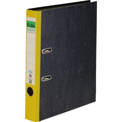 ELBA Ordner rado, smal zwart, A4, Schwarz, 50 x 290 x 318 mm 100022595