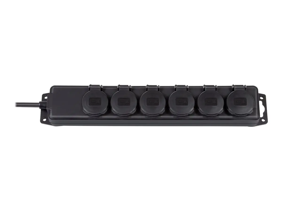 Brennenstuhl Extension socket IP44 6-way black 2m H07RN-F 3G1,5 - Steckdosenleiste - Wechselstrom 230 V - Ausgangsanschlüsse: 6 - 2 m Schnur Brennenstuhl Extension socket IP44 6-way black 2m H07RN-F 3G1,5 - Steckdosenleiste - Wechselstrom 230 V - Ausgangsanschlüsse: 6 - 2 m Schnur