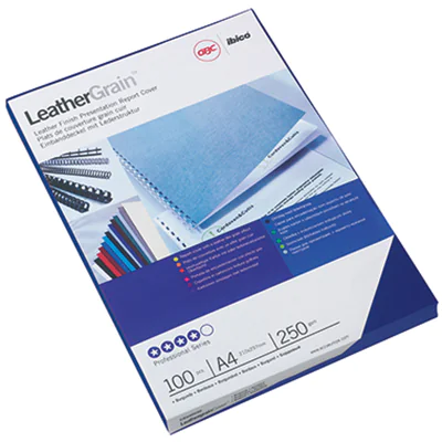 GBC Einbanddeckel LeatherGrain CE040020 DIN A4 blau 100 St./Pack. GBC Einbanddeckel LeatherGrain CE040020 DIN A4 blau 100 St./Pack.