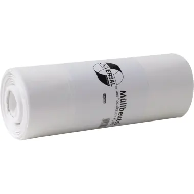 Müllbeutel universal 500x600mm 30l bedr. Banderole 5mic ws 50St. Müllbeutel universal 500x600mm 30l bedr. Banderole 5mic ws 50St.