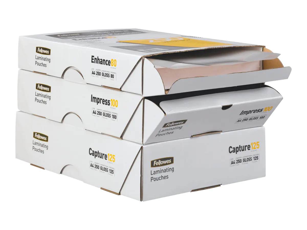 Fellowes Laminating Pouches Enhance 80 micron - 80 Mikron - 100er-Pack - glänzend - A4 (210 x 297 mm) 5452502