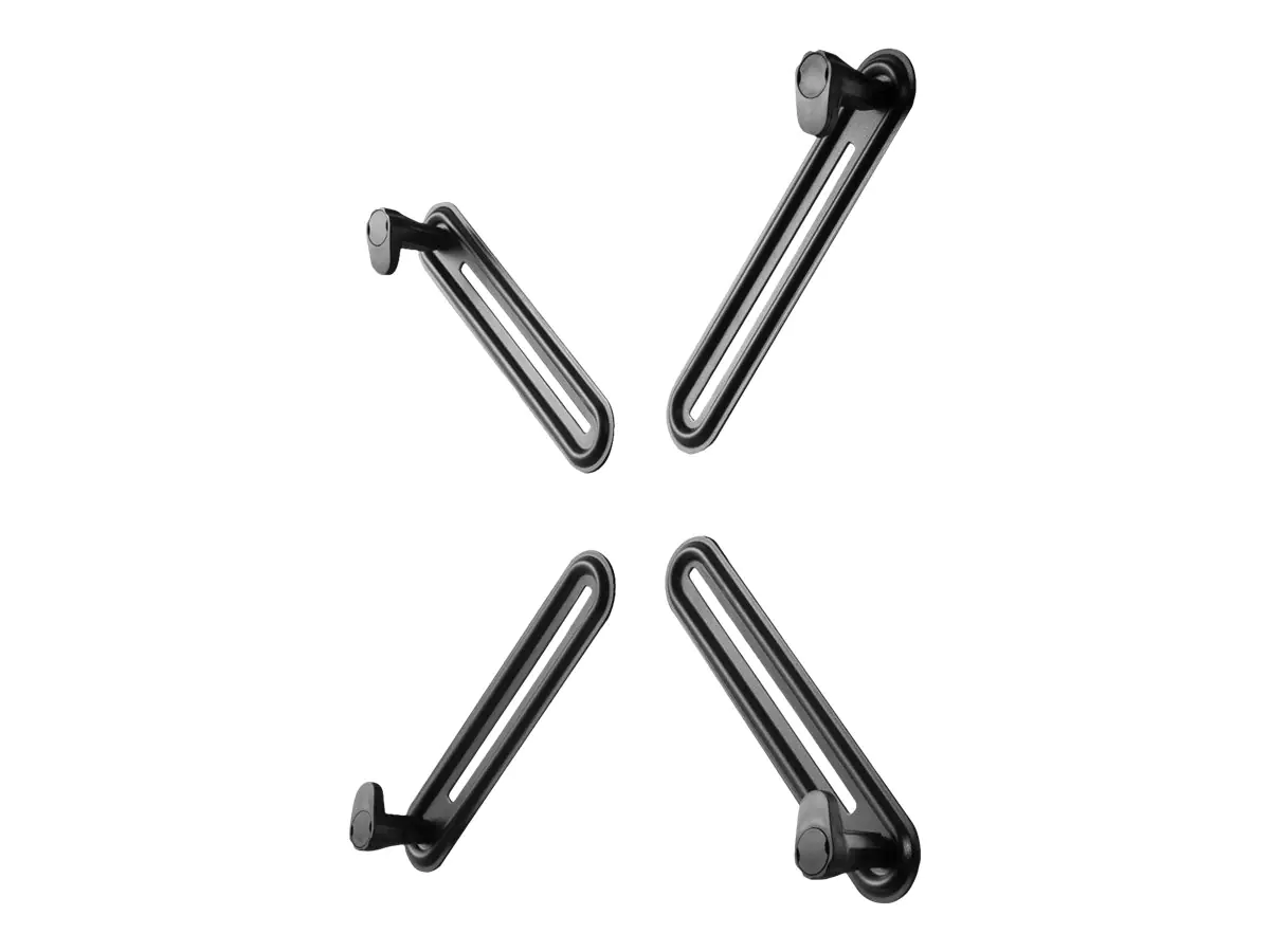 TECHly - Befestigungskit (Halterungs-Set) - für LCD-Display - ohne VESA - kaltgewalzter Stahl - Schwarz - Bildschirmgröße: 33-68.6 cm (13"-27") - hinter dem Display