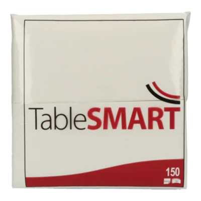TableSMART Servietten 33 x 33 cm (B x L) weiß 150 St./Pack. TableSMART Servietten 33 x 33 cm (B x L) weiß 150 St./Pack.