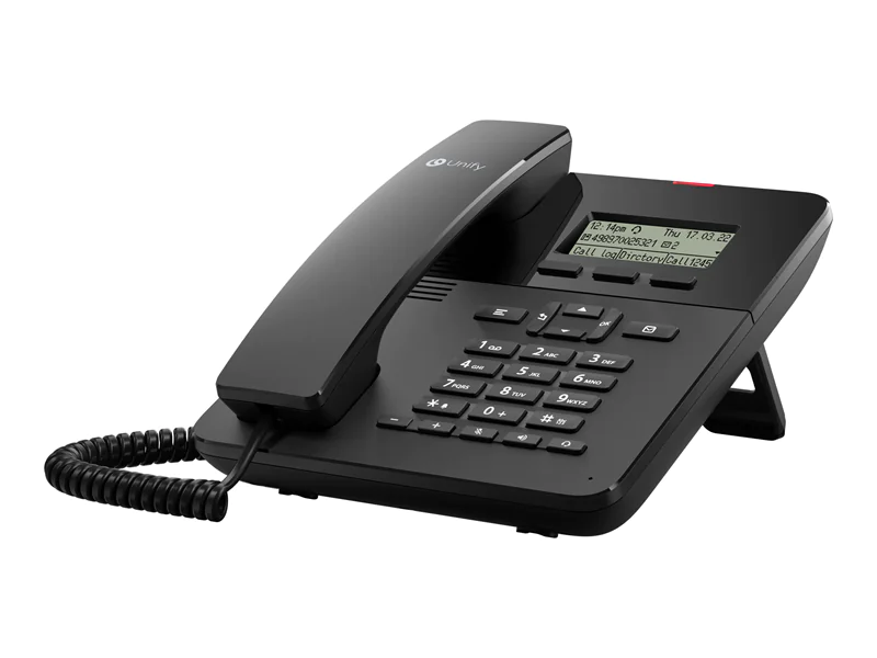 Unify OpenScape Desk Phone CP110 - VoIP-Telefon - SIP, HFA, SRTP - Schwarz