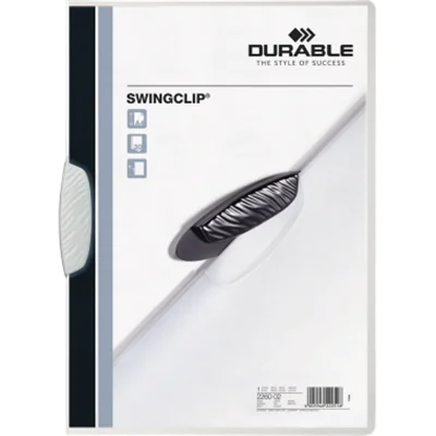 DURABLE Klemmmappe SWINGCLIP 226002 DIN A4 max. 30Bl. Klemme ws DURABLE Klemmmappe SWINGCLIP 226002 DIN A4 max. 30Bl. Klemme ws