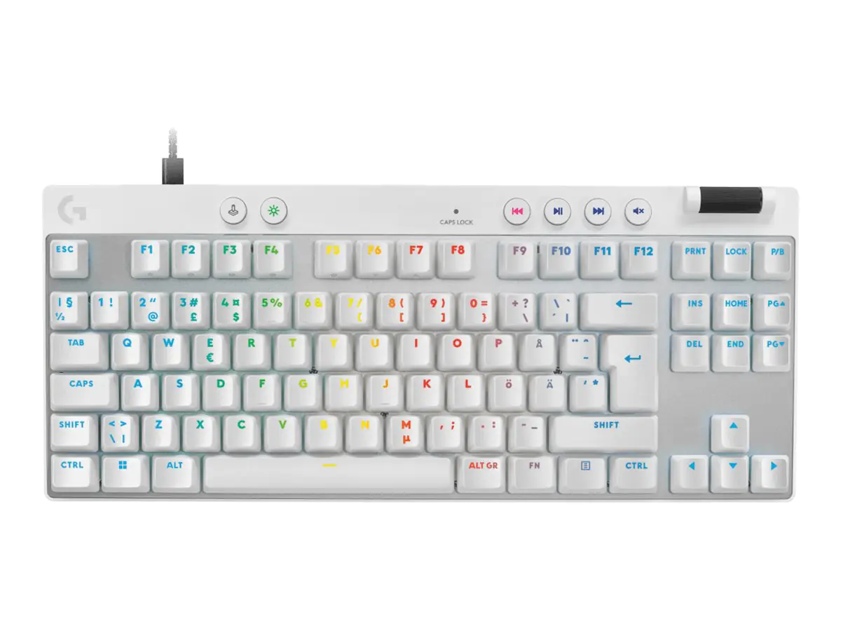 Logitech G PRO X RAPID - Tastatur - TKL - Hintergrundbeleuchtung - USB - QWERTY - Nordisch (