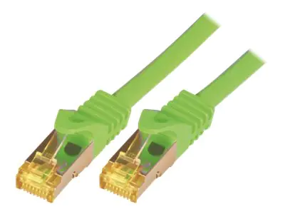 M-CAB - Patch-Kabel - RJ-45 (M) zu RJ-45 (M) - 2 m - SFTP, PiMF - CAT 7 - halogenfrei, geformt, ohne Haken - grün