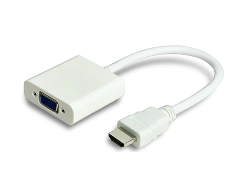 Jou Jye Computer AVC 135 - Videoadapter - HD-15 (VGA) weiblich zu HDMI männlich - 16 cm - weiß