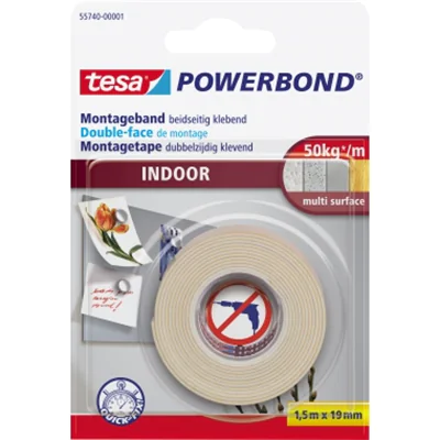 tesa Montageband Indoor 55740-00001 1,5mx19mm extra strong tesa Montageband Indoor 55740-00001 1,5mx19mm extra strong