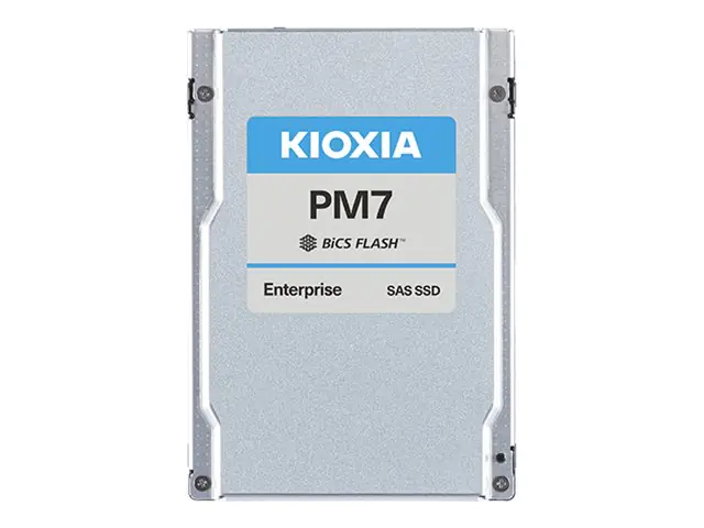 KIOXIA PM7-V Series KPM7VVUG6T40 - SSD - Enterprise, Mixed Use - verschlüsselt - 6400 GB - intern - 2.5" (6.4 cm) - SAS 24Gb/s - Self-Encrypting Drive (SED)