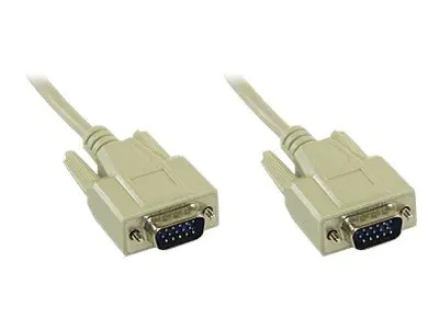 InLine - VGA-Kabel - HD-15 (VGA) (M) zu HD-15 (VGA) (M) - 1 m - geformt - beige