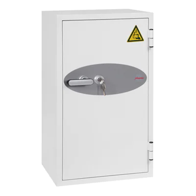 Phoenix Tresor Battery Fighter 47,5 x 98 x 35 cm (B x H x T) Stahl, lackiert weiß