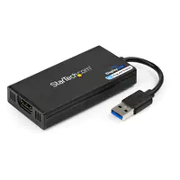 StarTech USB 3.0 to HDMI Adapter, 4K 30Hz Ultra HD, DisplayLink Certified, USB Type-A to HDMI Display Adapter Converter for Monitor, External Video & Graphics Card, Mac & Windows - USB to HDMI Adapter (USB32HD4K) - Adapterkabel - TAA-konform - USB Typ A m StarTech USB 3.0 to HDMI Adapter, 4K 30Hz Ultra HD, DisplayLink Certified, USB Type-A to HDMI Display Adapter Converter for Monitor, External Video & Graphics Card, Mac & Windows - USB to HDMI Adapter (USB32HD4K) - Adapterkabel - TAA-konform - USB Typ A m