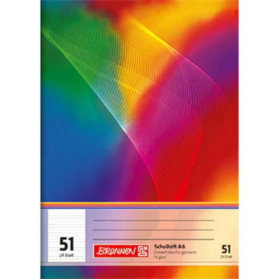 BRUNNEN Schulheft 1046901 DIN A6 24Blatt 80g liniert BRUNNEN Schulheft 1046901 DIN A6 24Blatt 80g liniert