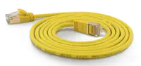 WANTEC Extra dünnes CAT7 SSTP Patchkabel - 1 m - Cat7 - S/FTP (S-STP) - RJ-45 - RJ-45 - Gelb