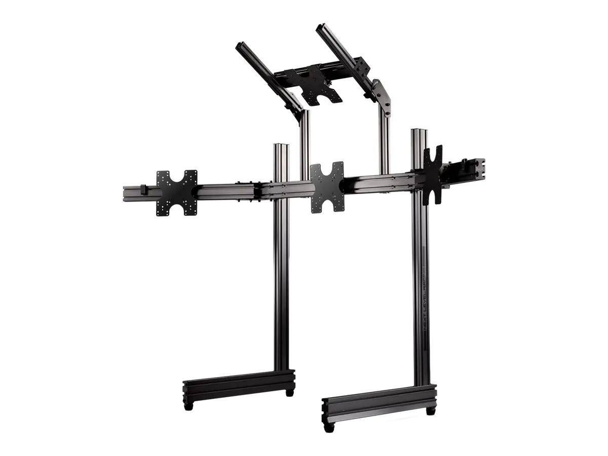 Next Level Racing Elite - Aufstellung - für 4 Monitore - 6063 Aluminium - Carbon Grey - Bildschirmgröße: 53.3-109.2 cm (21"-43") - freistehend