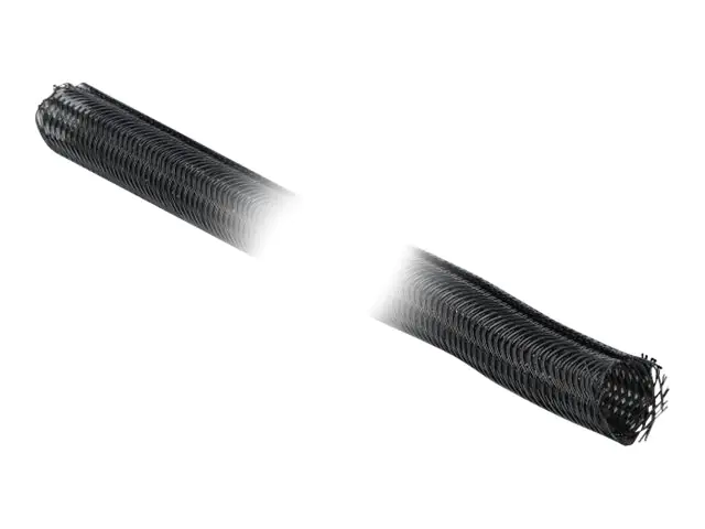 Delock Braided Sleeving with Hook-and-Loop Fastener - Kabelschlauch - 2 m - Schwarz