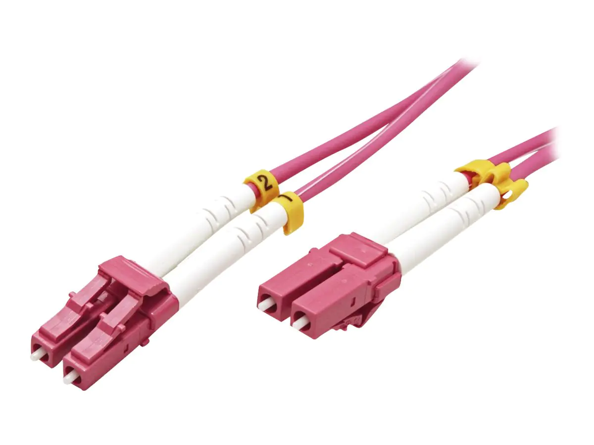 VALUE - Patch-Kabel - LC Multi-Mode (M) zu LC Multi-Mode (M) - 7 m - 3 mm - Glasfaser - Duplex - 50/125 Mikrometer - OM4 - violett