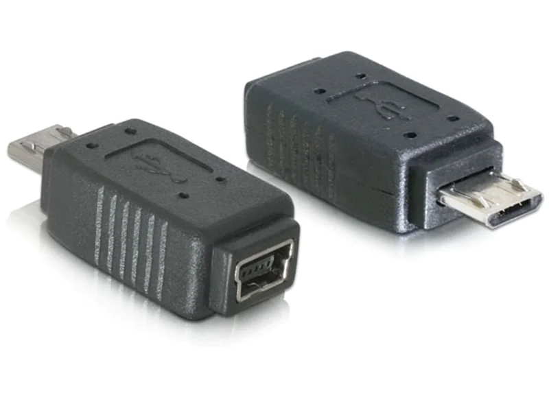 Delock - USB-Adapter - Micro-USB Typ B (M) zu Mini-USB, Typ B (W)