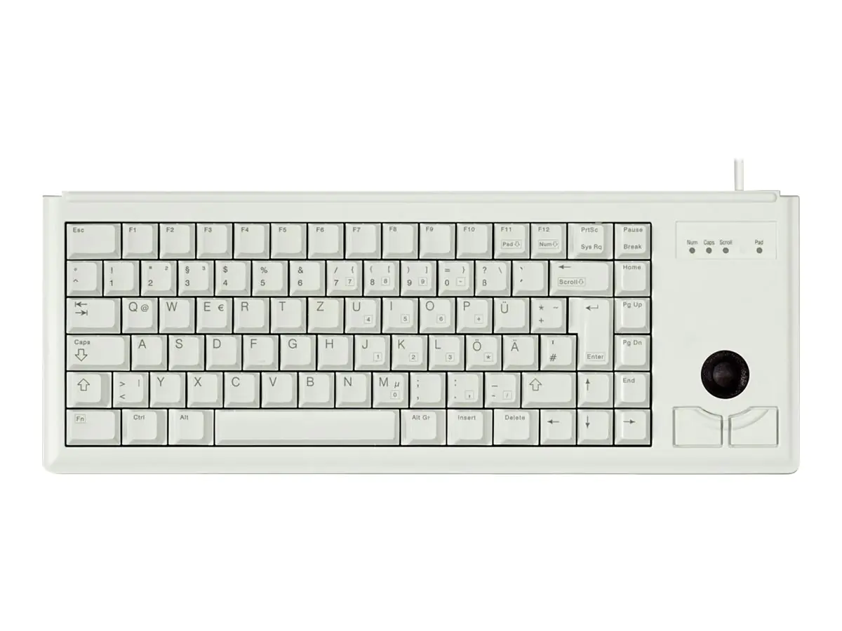 CHERRY Compact-Keyboard G84-4400 - Tastatur - PS/2 - Deutsch - Hellgrau CHERRY Compact-Keyboard G84-4400 - Tastatur - PS/2 - Deutsch - Hellgrau