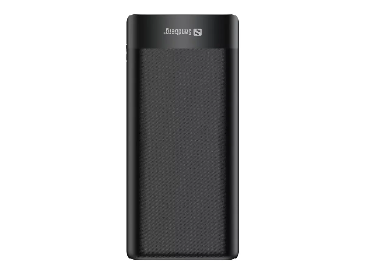 SANDBERG Powerbank - 20000 mAh - 74.4 Wh - 3.25 A - PD, QC 3.0 - 3 Ausgabeanschlussstellen (2 x USB, USB-C)