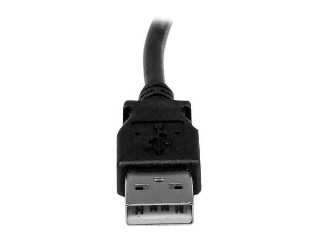StarTech 1m USB 2.0 A auf B Kabel links gewinkelt - St/St - USB Druckerkabel - USB-Kabel - USB Typ B (M) zu USB (M) - USB 2.0 - 1 m - links-gewinkelter Stecker - Schwarz