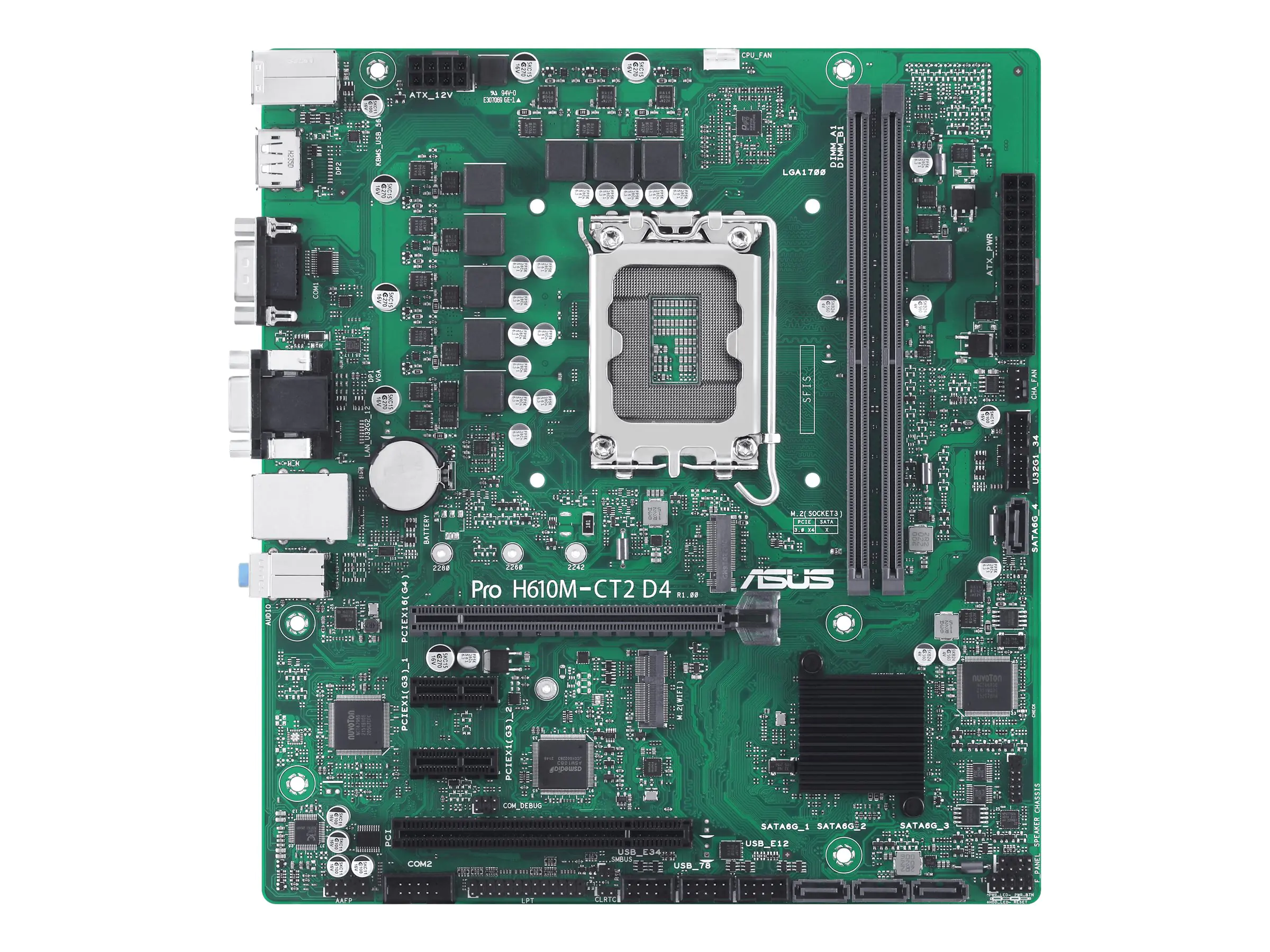 ASUS PRO H610M-CT2 D4-CSM - Motherboard - micro ATX - LGA1700 Sockel - H610 Chipsatz - USB 3.2