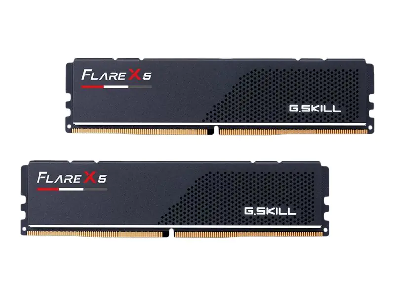 G.Skill Flare X5 - DDR5 - Kit - 32 GB: 2 x 16 GB - DIMM 288-PIN Low Profile - 5200 MHz / PC5-41600 - CL36 - 1.2 V - ungepuffert - non-ECC - mattschwarz eloxiert
