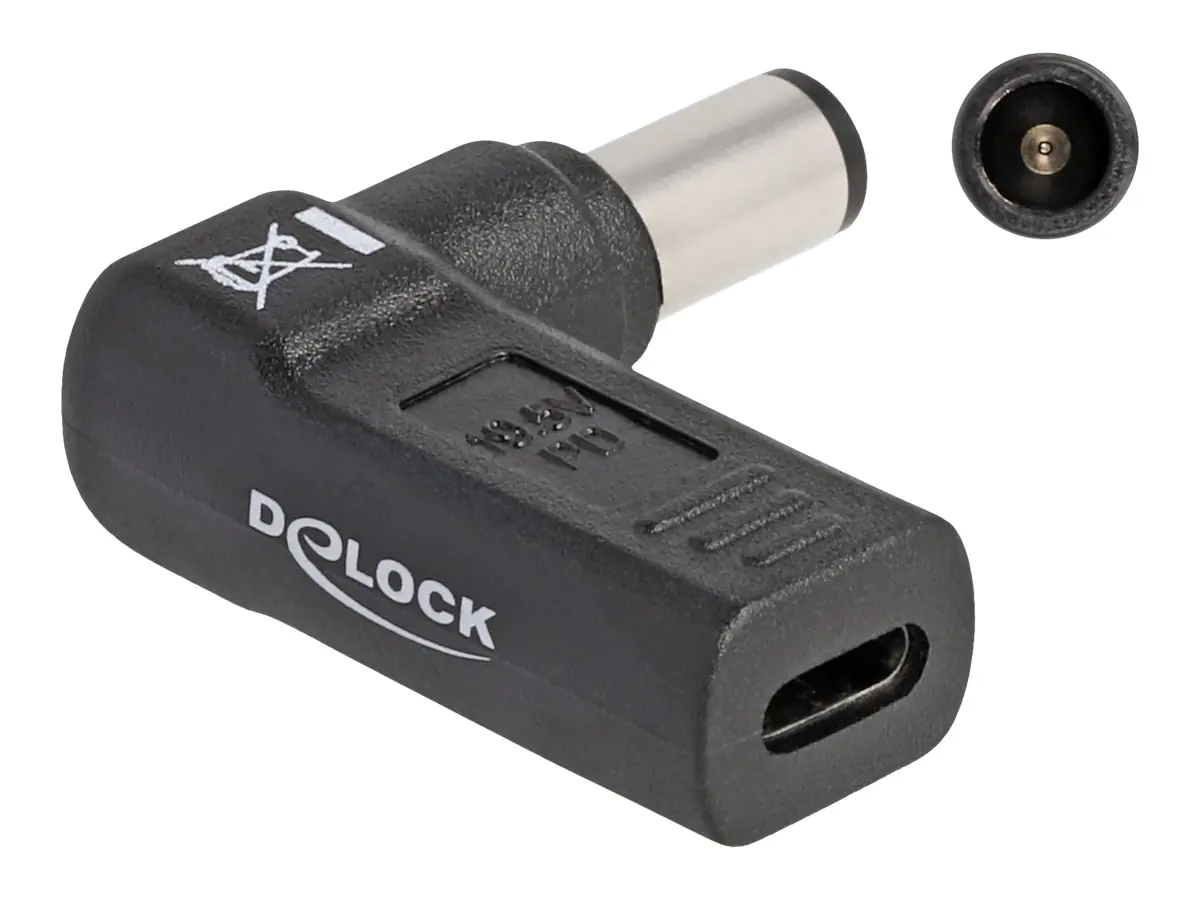 Delock Netzteil - 24 pin USB-C (W) zu Gleichstromstecker 7,4 x 5 mm (M) - 60008