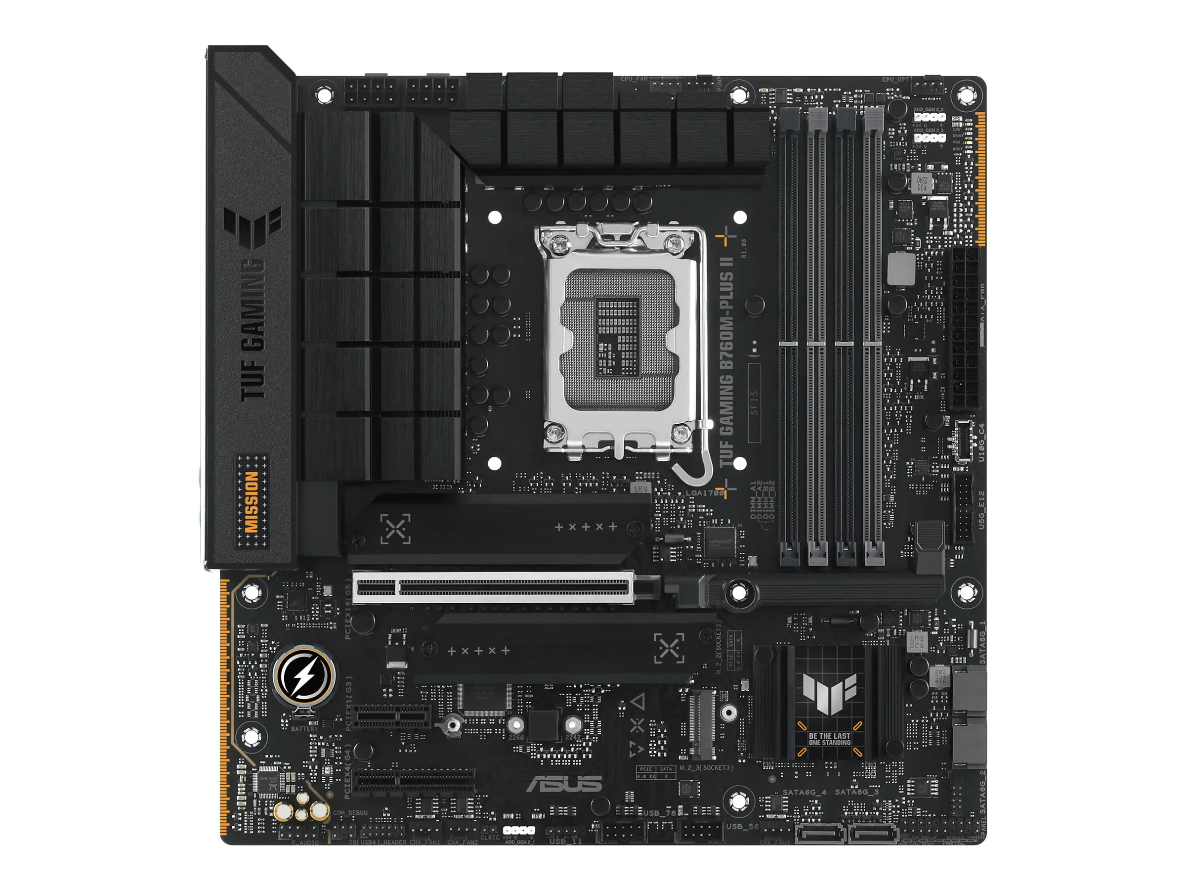 ASUS TUF GAMING B760M-PLUS II - Motherboard - micro ATX - LGA1700-Sockel - B760 Chipsatz - USB 3